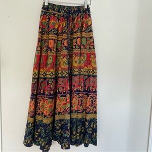 Womens‎ Pants Size S-M? Extra Wide Leg High Rise Animal Flower Floral BOHO Fairy